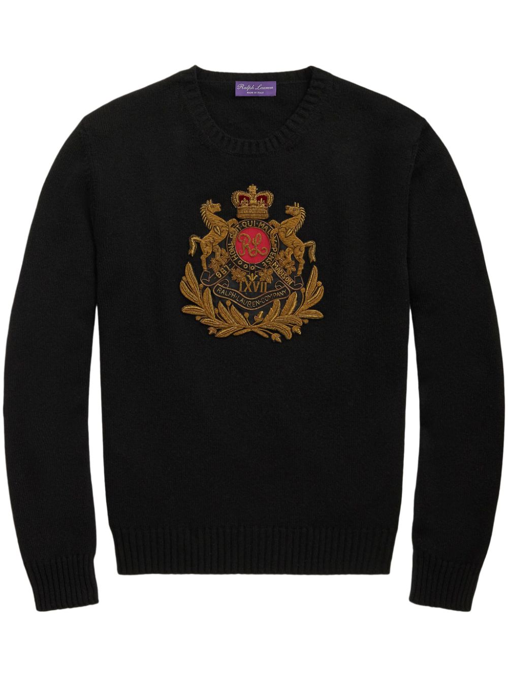 embroidered cashmere pullover