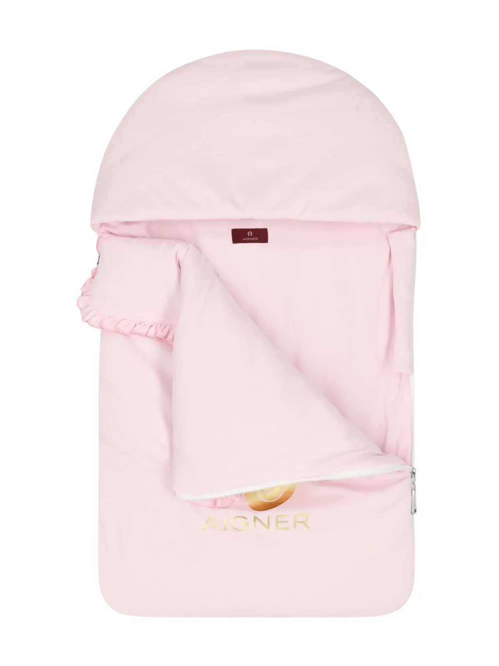 Aigner Kids Deken met logoprint Roze
