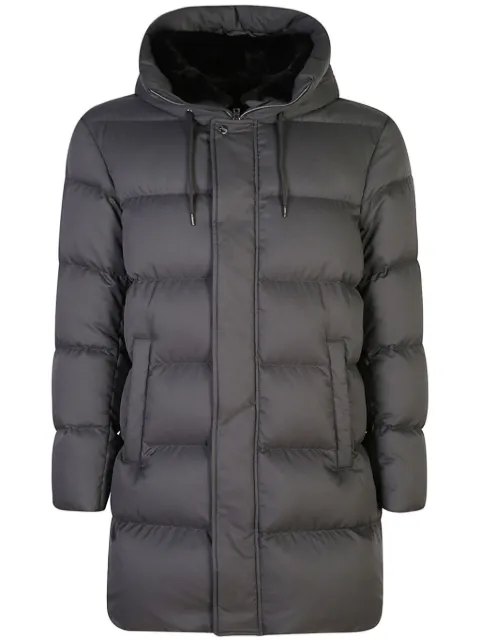 Herno logo-plaque padded coat