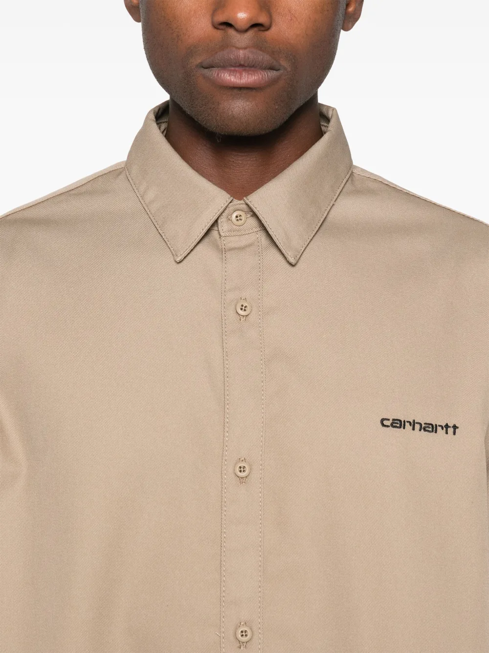 Carhartt WIP Module Script overhemd Beige