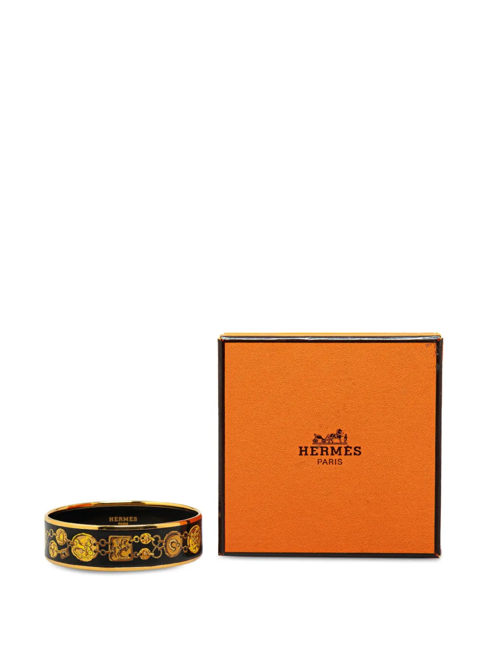 Hermes orange enamel bracelet new arrivals