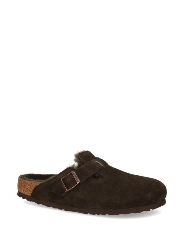 Birkenstock Boston Shearling Mules Brown FARFETCH PH
