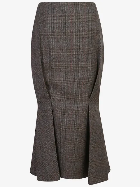 Prada wool flared skirt