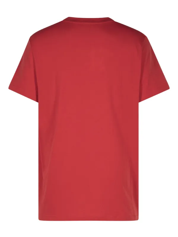 【関税込み】Balmain レッド ロゴ Tシャツ Balmain ロゴ Tシャツ | レッド | FARFETCH JP