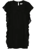 PNK ruffled cotton mini dress - Black