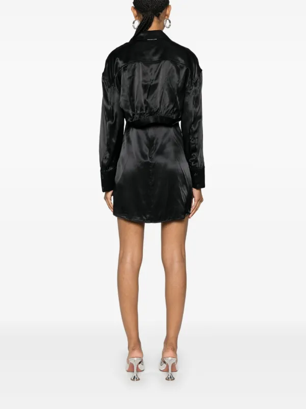 Alexander Wang ☆サテンビスコーススリップドレス Alexander Wang サテン スリップドレス | ブラック | FARFETCH JP