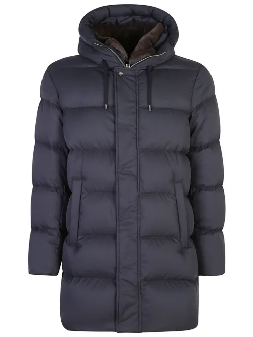 Veste matelassé à plaque logo - Herno - Modalova