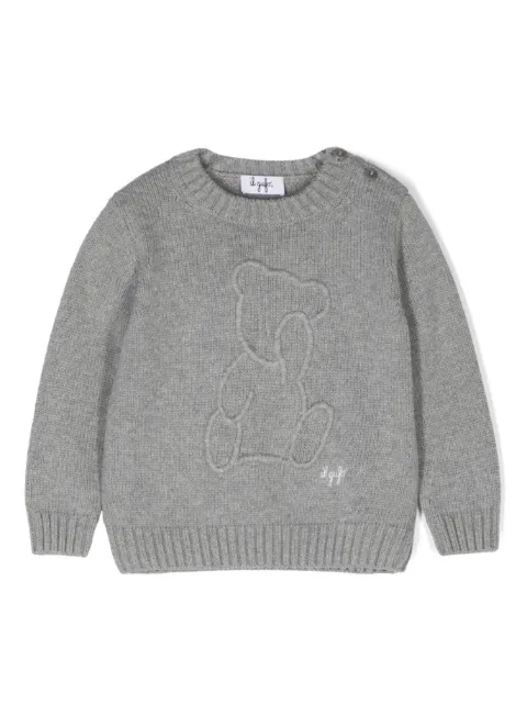 Il Gufo logo-embroidered sweater