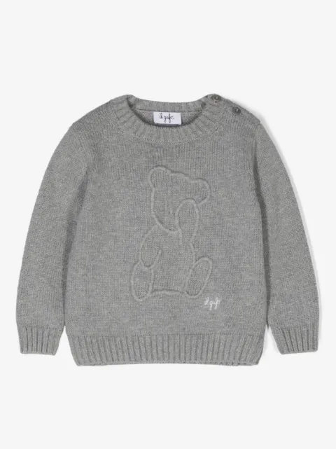 Il Gufo logo-embroidered sweater