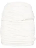 PNK ruched mini skirt - White