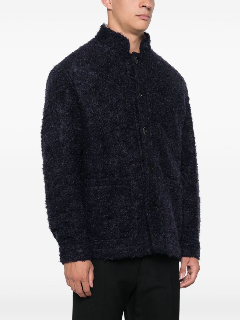 Shop Doppiaa Faux-shearling Jacket In Blue