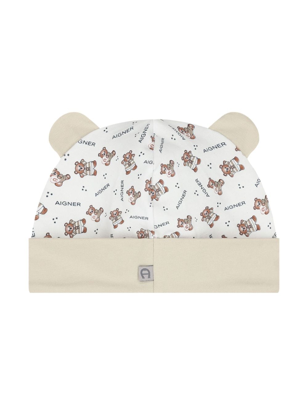 Aigner Kids Muts met teddybeerprint - Wit