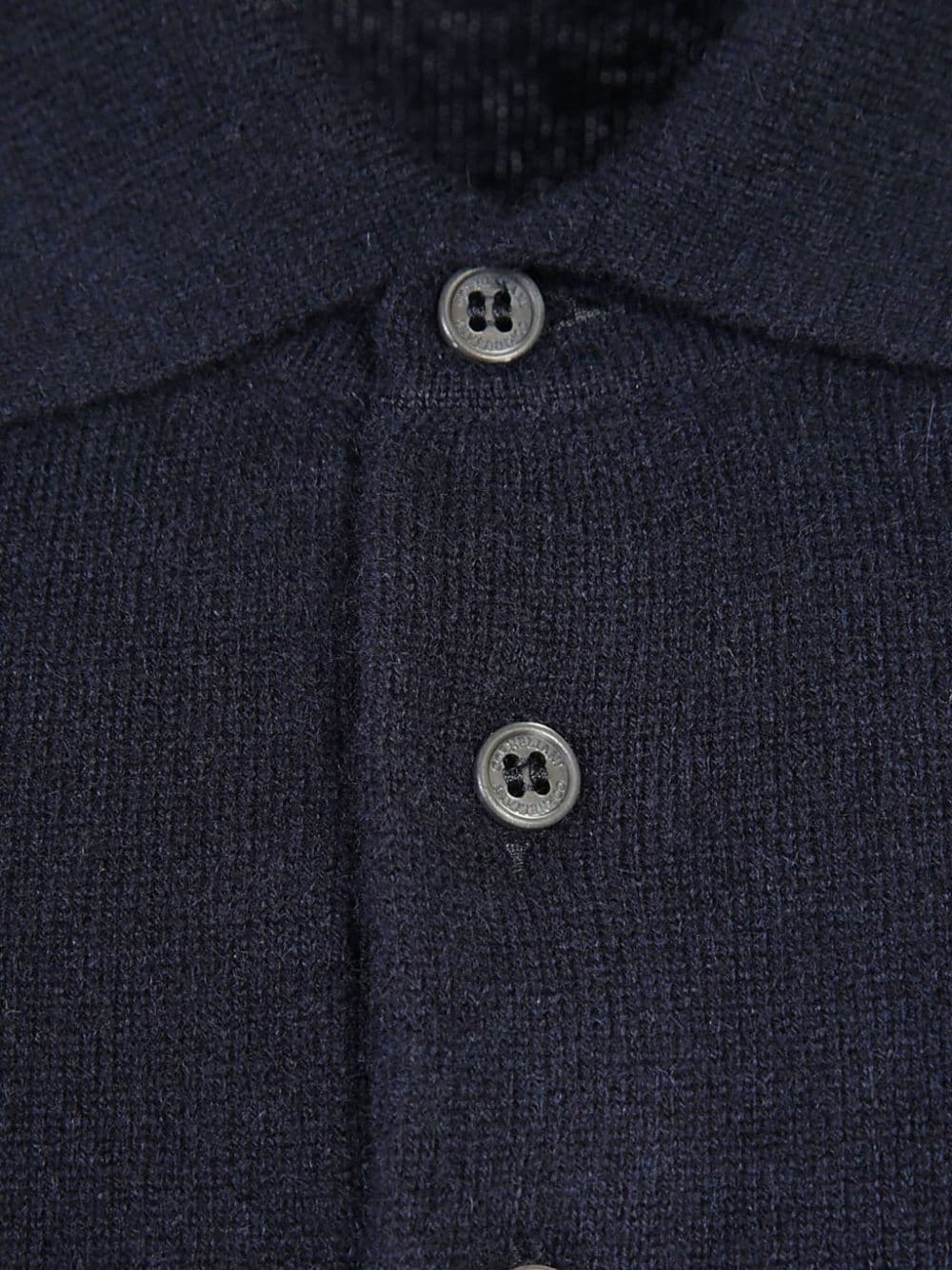 Shop Corneliani 120's Wool Polo Shirt In Blue