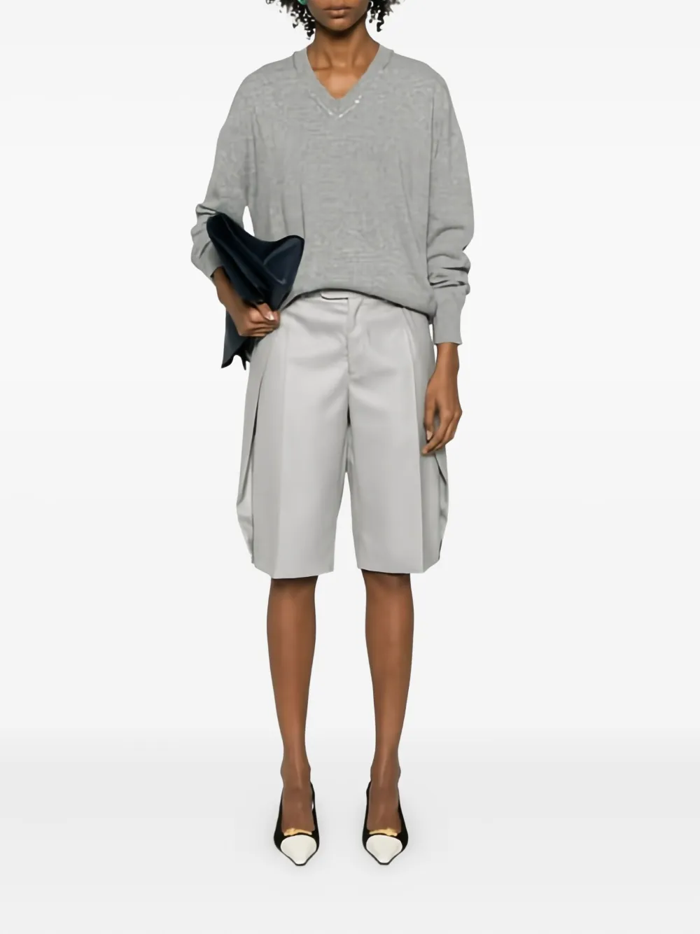 Fabiana Filippi v-neck sweater | Knitted Sweaters | Image 2