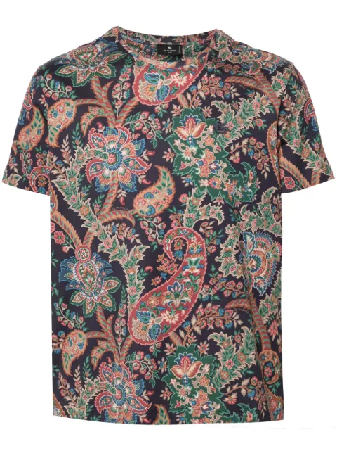 ETRO playera con estampado de cachemira
