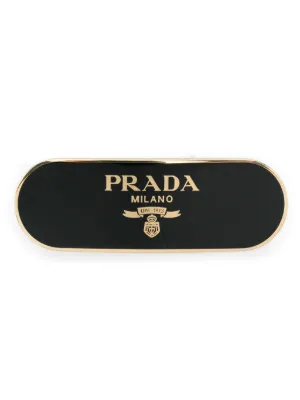 Prada logo-lettering Hair Clip | Pink | FARFETCH