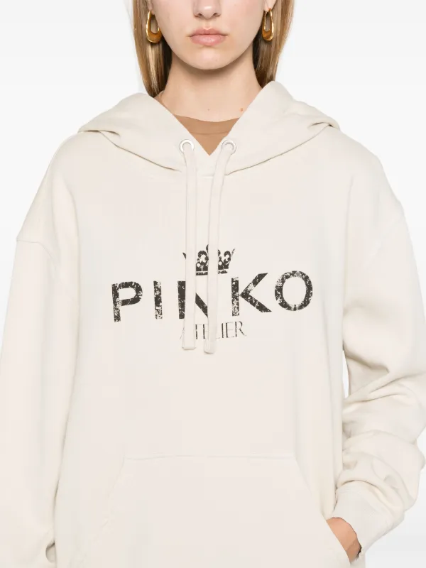 PINKO Bassani Hoodie | Neutrals | FARFETCH JO