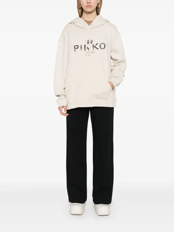 PINKO Bassani Hoodie | Neutrals | FARFETCH JO