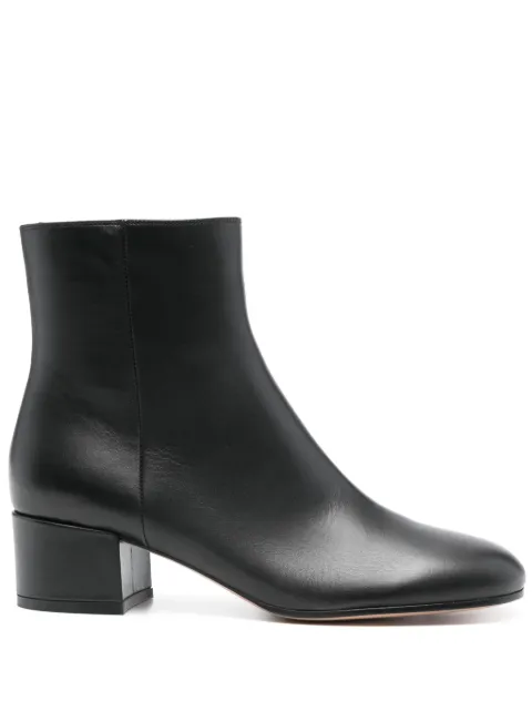 Gianvito Rossi بوت كاحل جلد بكعب 45 ملم