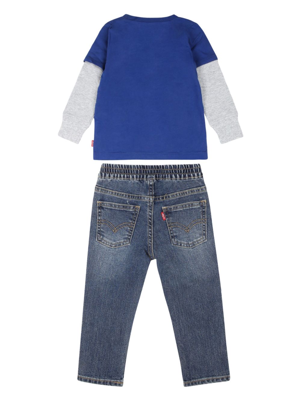 Levi's Kids Jeans met logoprint - Blauw