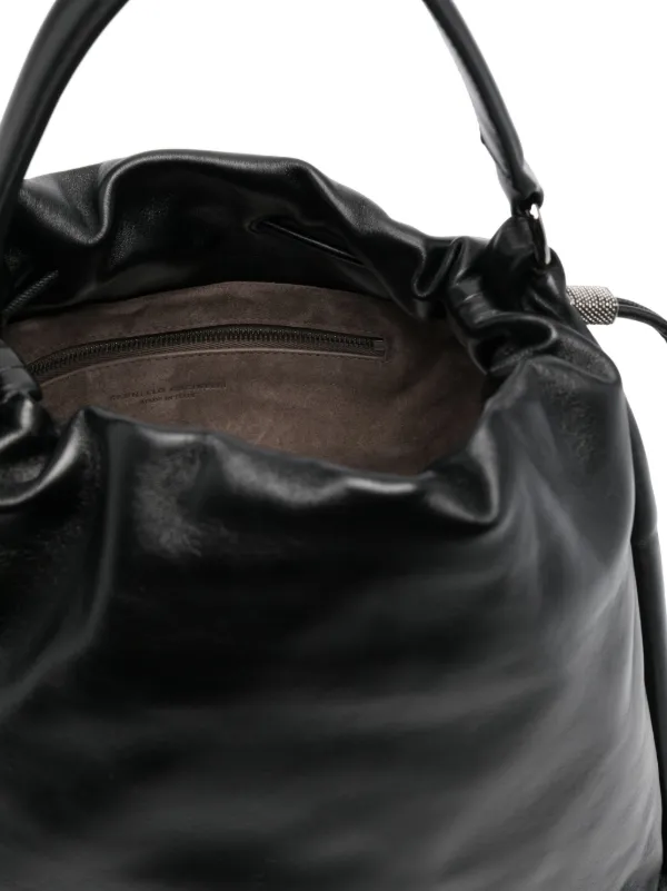 Brunello Cucinelli ロゴ トートバッグ | ブラック | FARFETCH JP