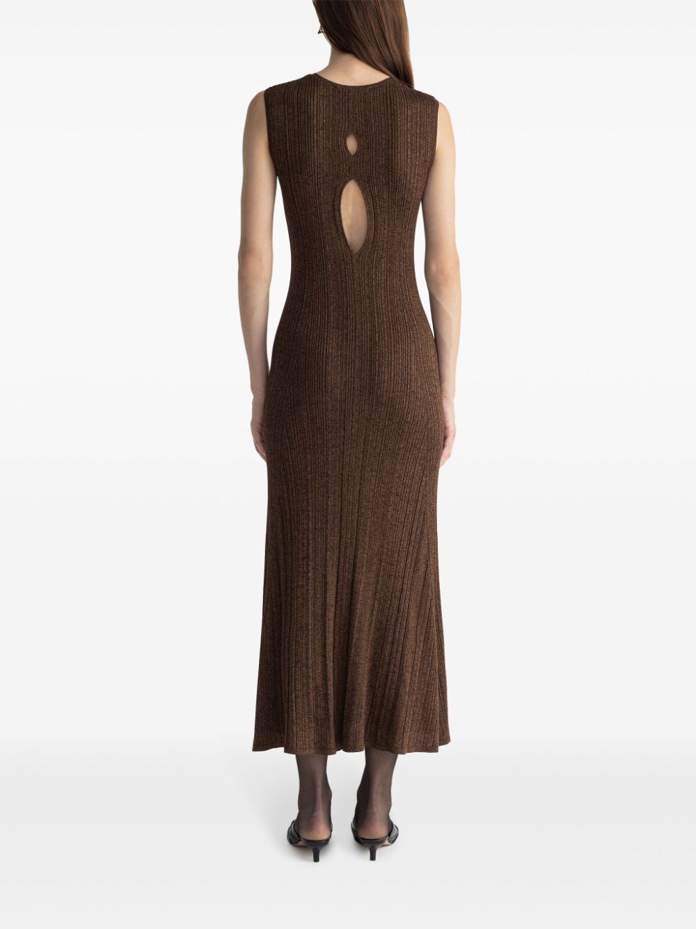 Shop Aeron Jasper Maxi Dress In Brown