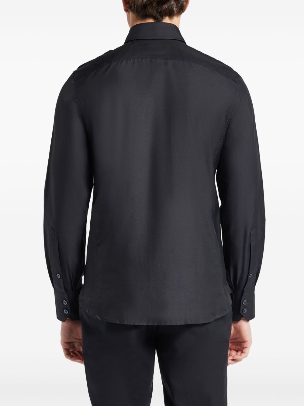 Shop Tom Ford Long Sleeve Shirt In Black