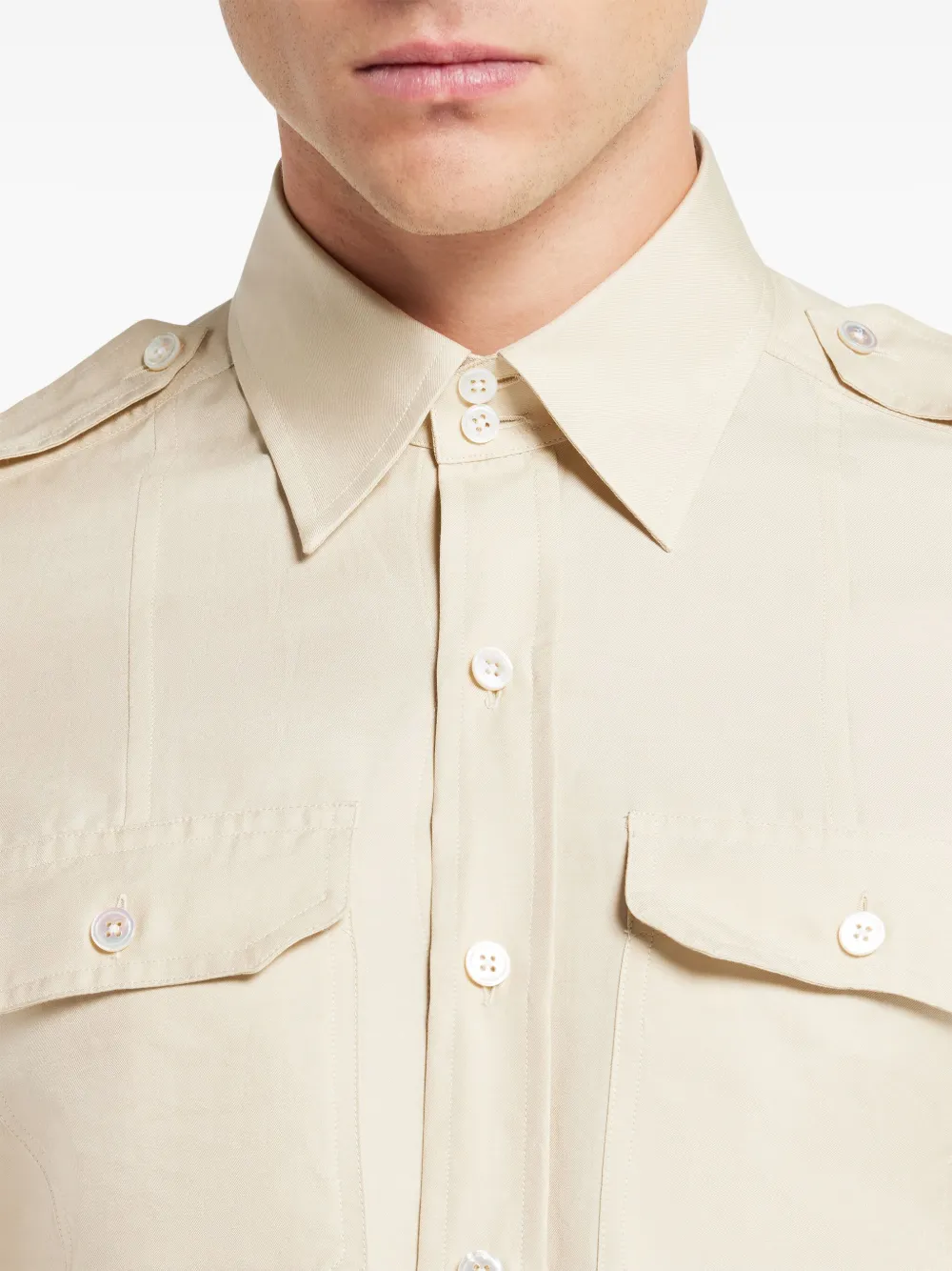 TOM FORD Overhemd met lange mouwen Beige