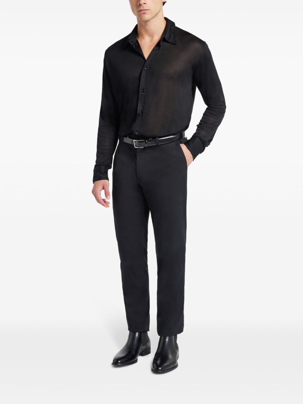 TOM FORD silk shirt - Zwart