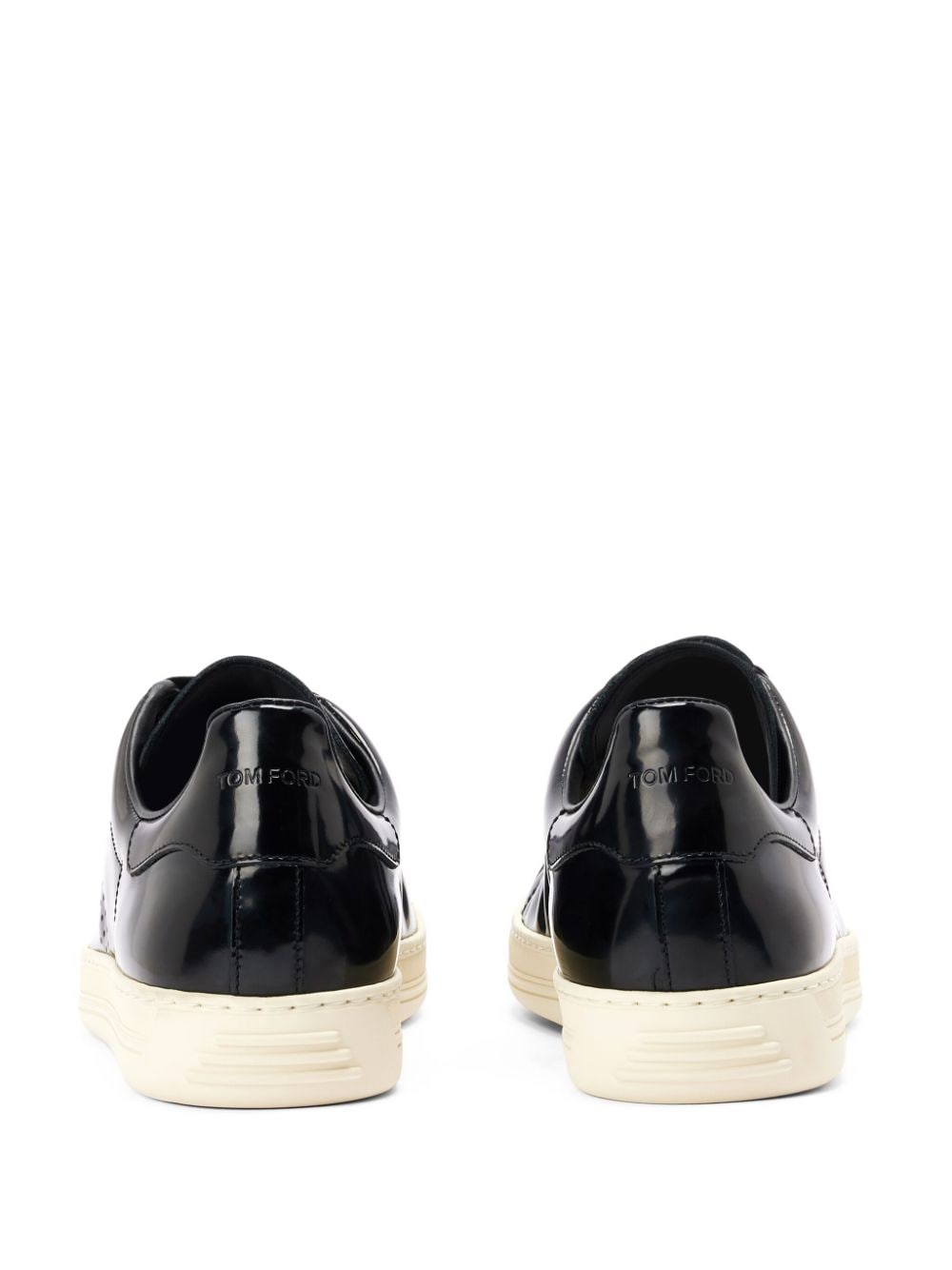 TOM FORD Warwick lakleren sneakers Zwart