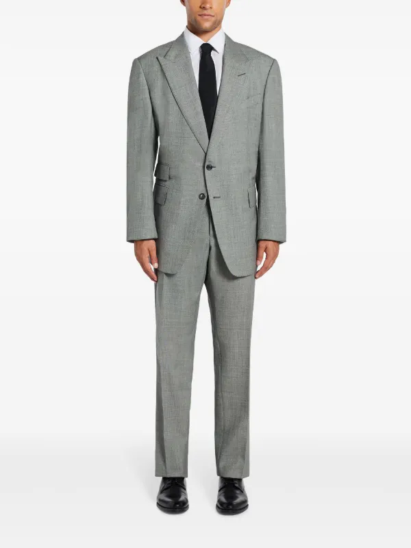 TOM FORD single-breasted Suit | Grey | FARFETCH