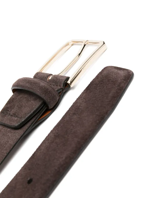 Santoni スエードベルト | ブラウン | FARFETCH JP