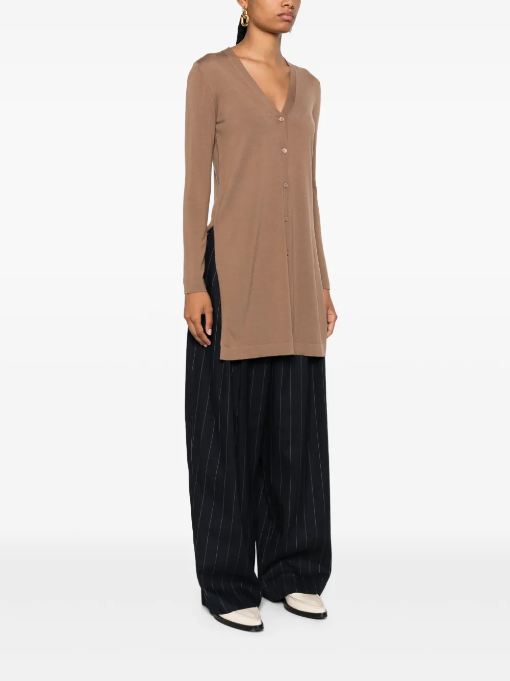 'S Max Mara Vest van scheerwol Bruin