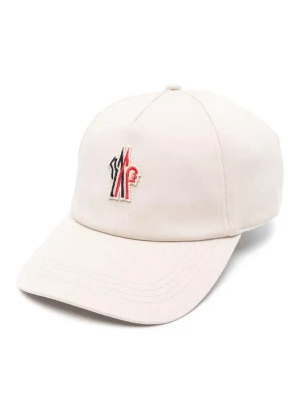 Moncler Grenoble Logo Patch Baseball Cap Neutrals FARFETCH HK