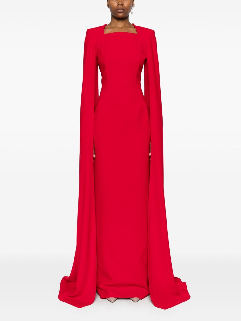 Shop Monot Cate Gown In Red