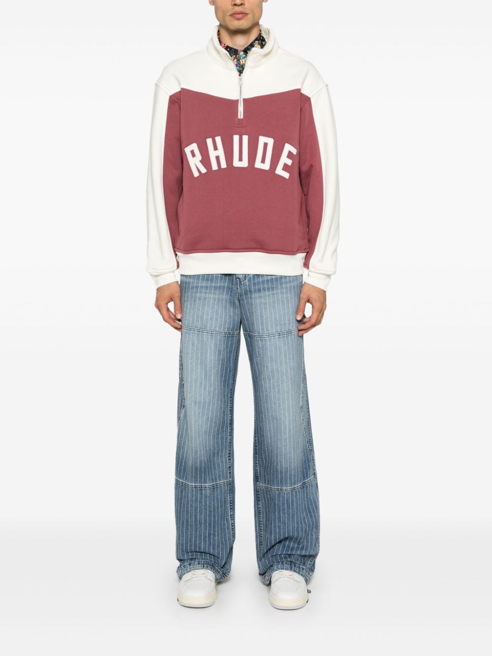 RHUDE Jeans met krijtstreep - Blauw