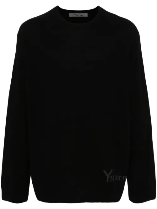 Pull à logo en maille intarsia - Y's - Modalova