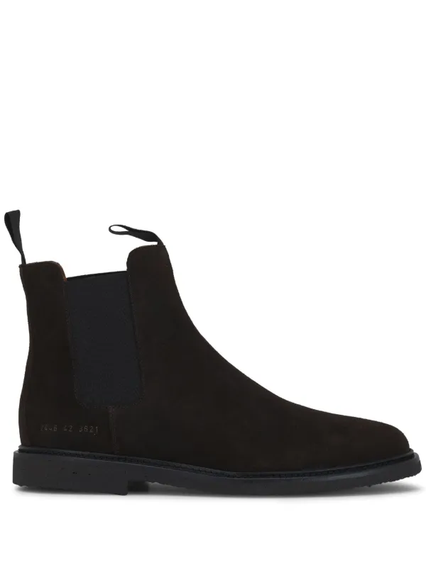 Common Projects スエード アンクルブーツ | ブラウン | FARFETCH JP