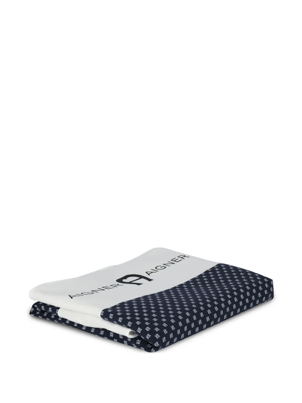 Aigner Kids Deken met logoprint Wit