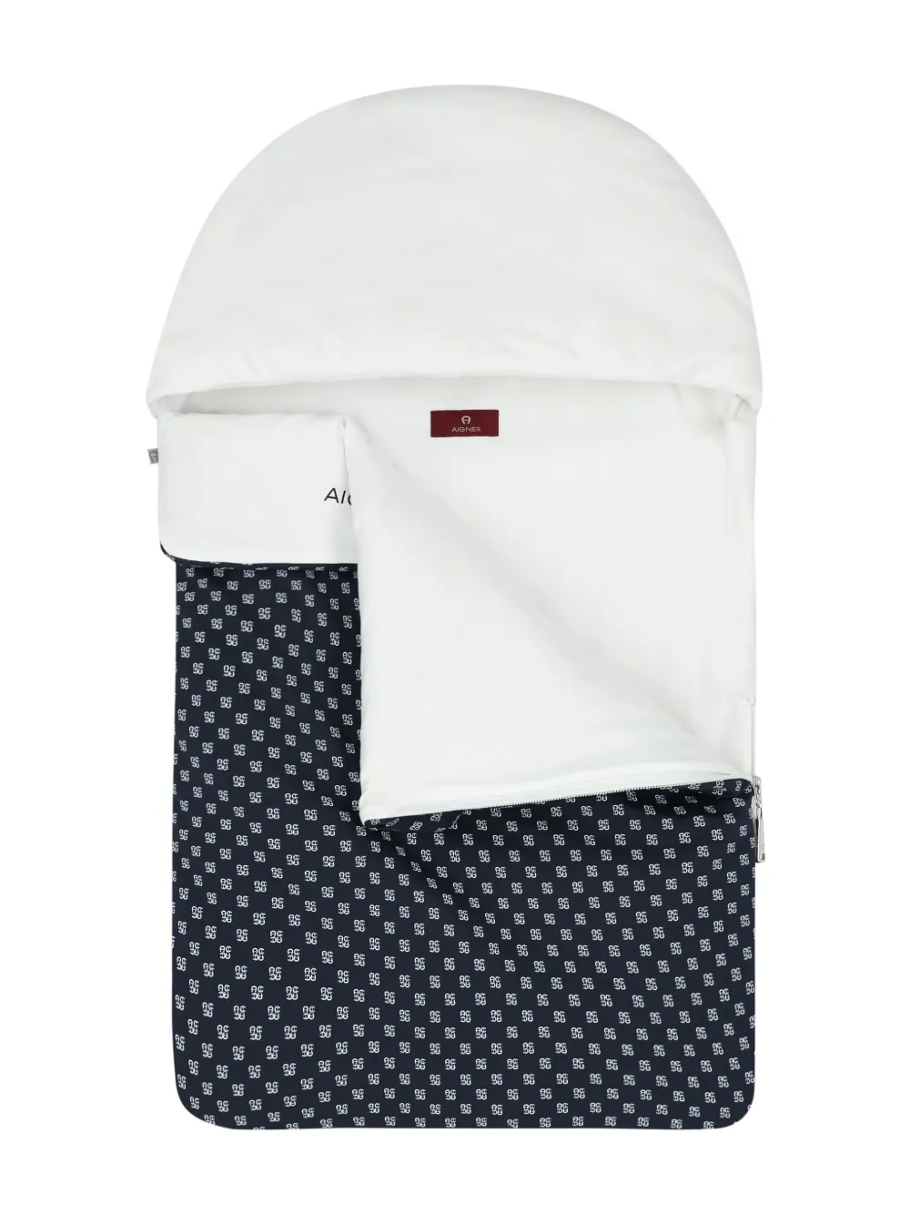 Aigner Kids Deken met logoprint Wit