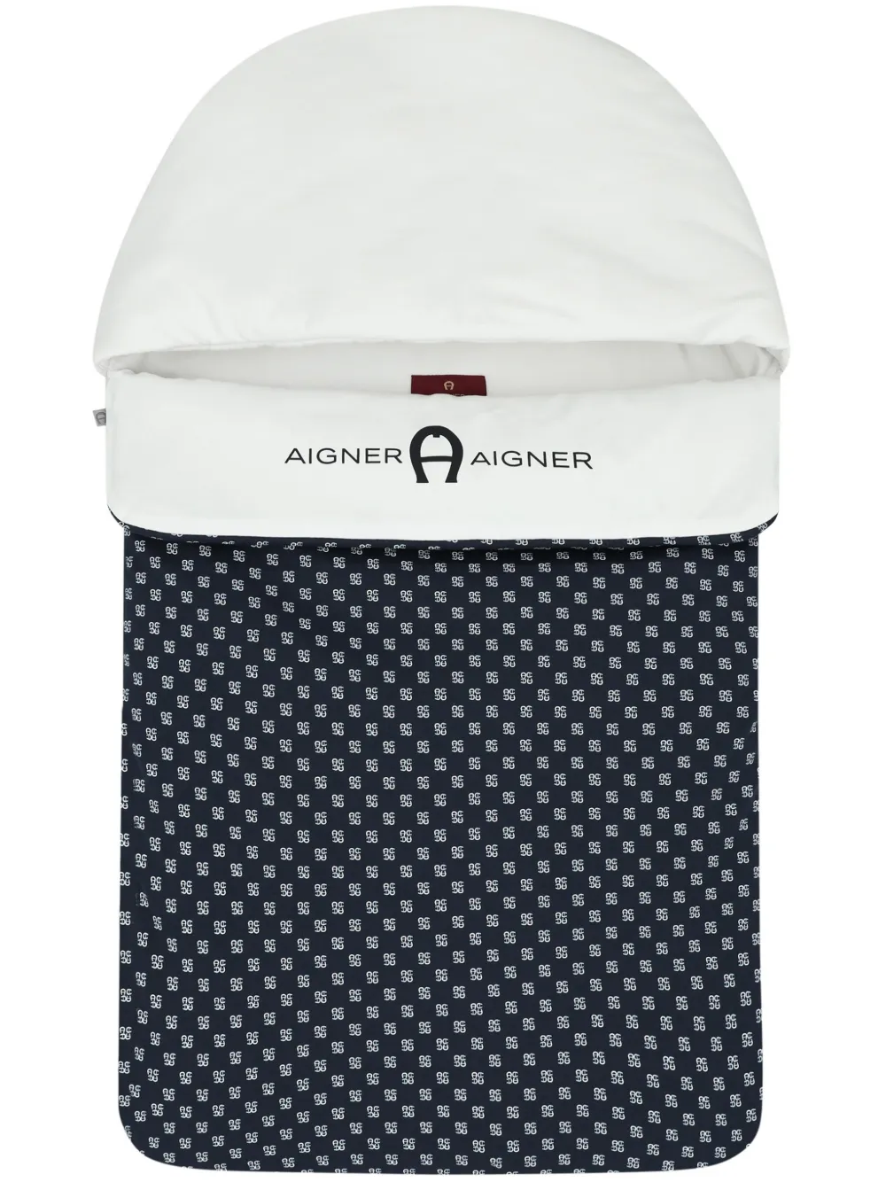 Aigner Kids Deken met logoprint Wit