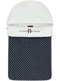 Aigner Kids logo-print nest - White