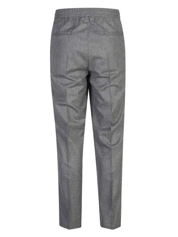 Cucinelli Brunello ブルネロクチネリ　ドローストリング入りトラウザーズ ドローストリング ブルー | テーパードパンツ パンツ
