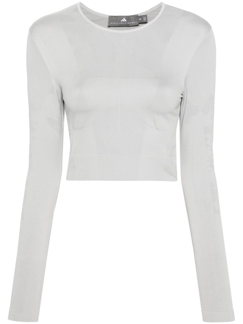 Shop Adidas By Stella Mccartney Truestrength Top In Grey