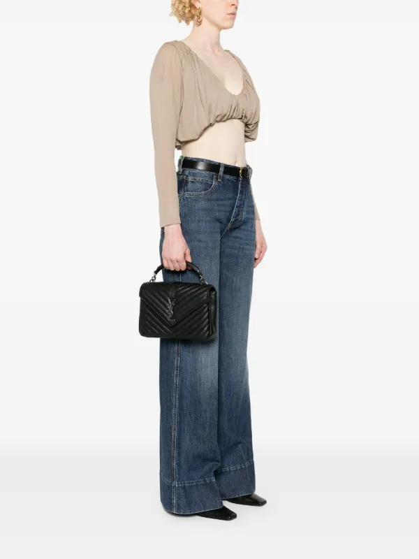 SAINT LAURENT カレッジ ショルダーバッグ ブラック Saint Laurent College ショルダーバッグ M | ブラック