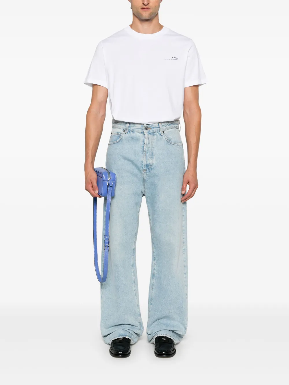 A.P.C. logo-print T-shirt - Wit