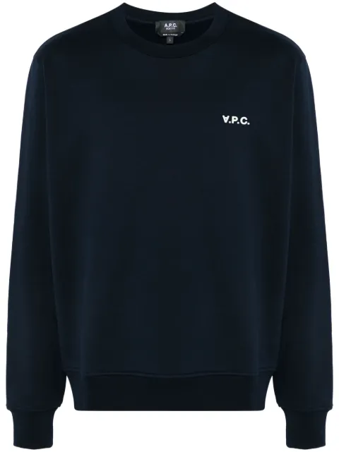 A.P.C. flocked-logo sweatshirt Men