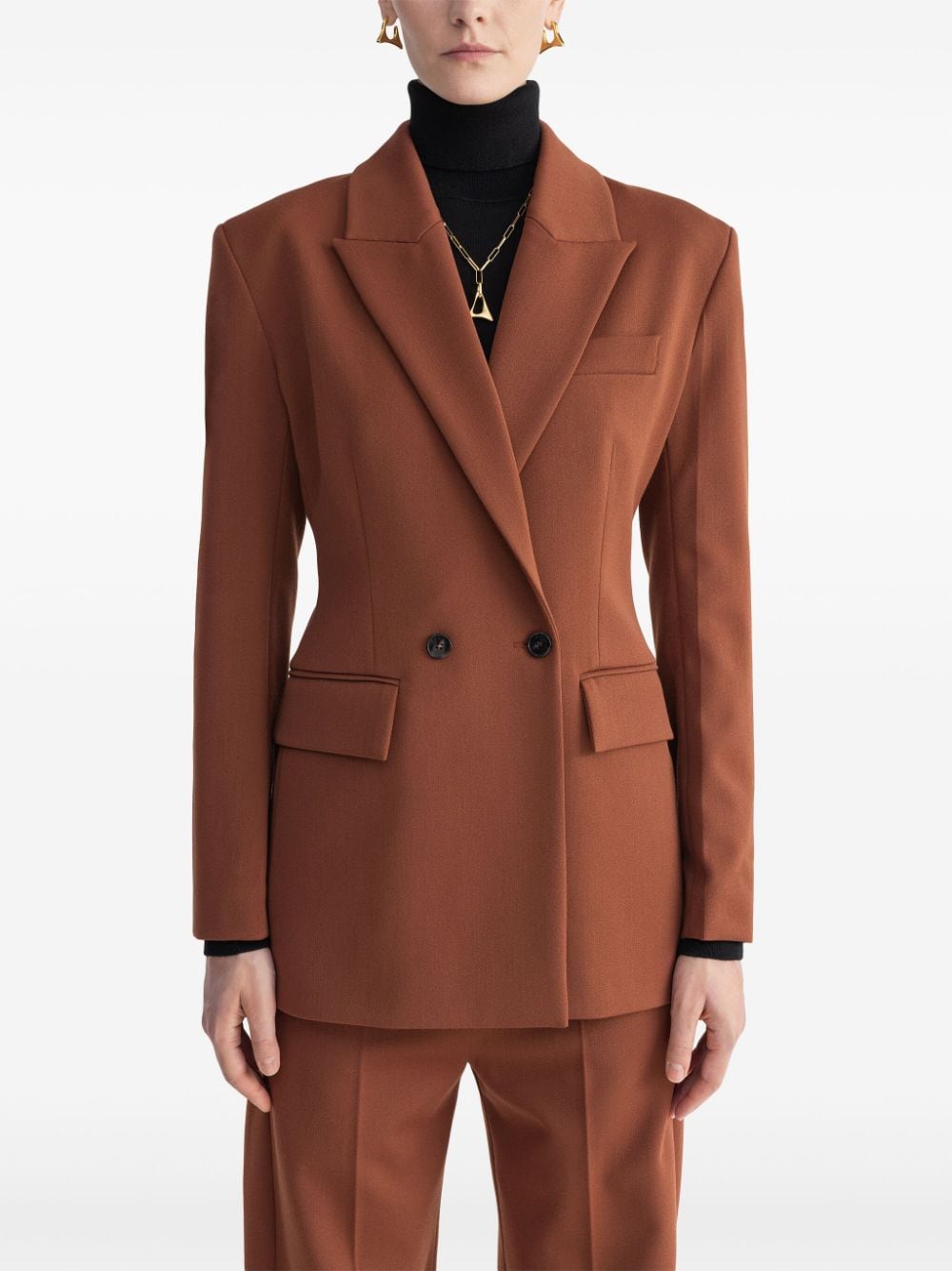 Shop Aeron Motive Blazer In Brown