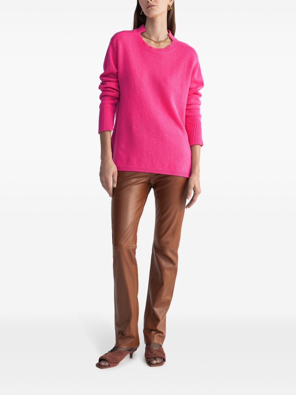 Shop Aeron Gretchen Cashmere Jumper In Pink