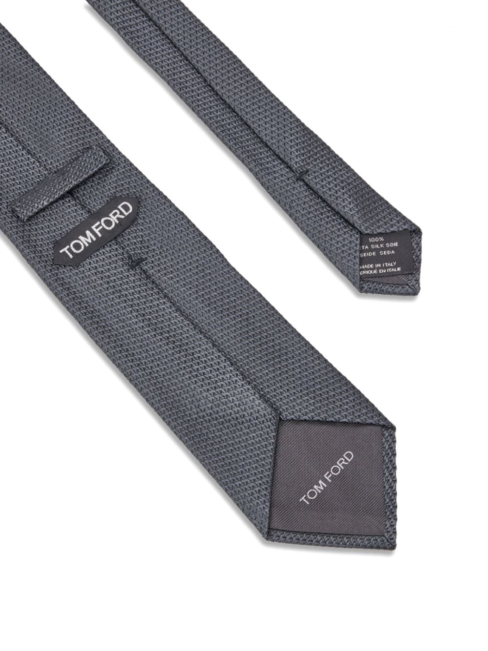 Shop Tom Ford Silk Tie In Grey